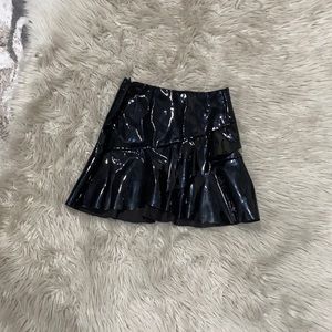 H&M Patent Leather High waist skirt